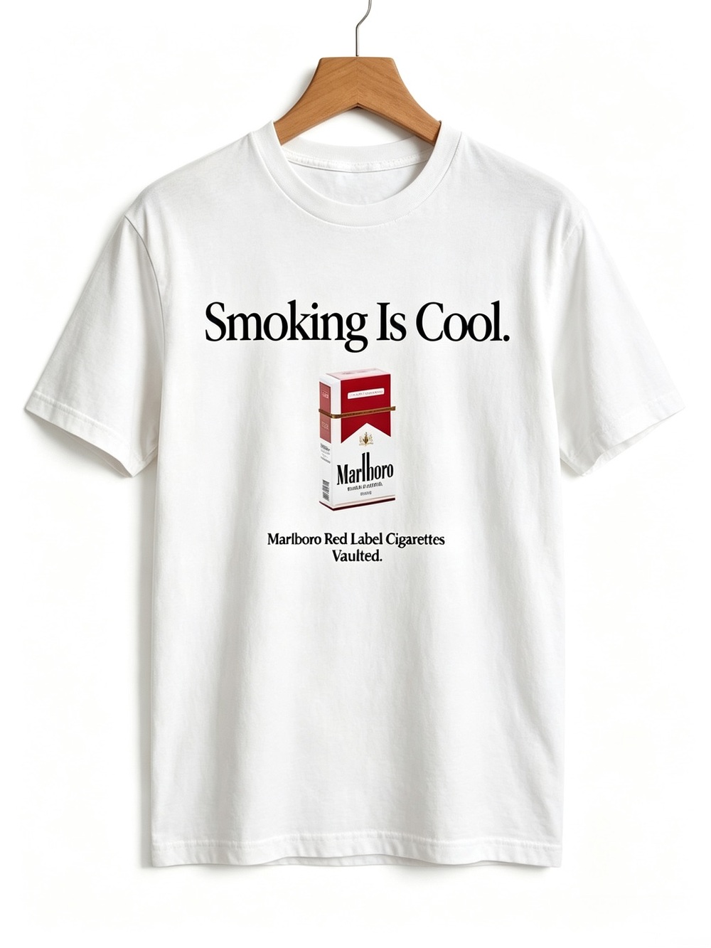 Retro Marlboro Cigarette Ironic Smoking Is Cool Graphic T-shirt Unisex